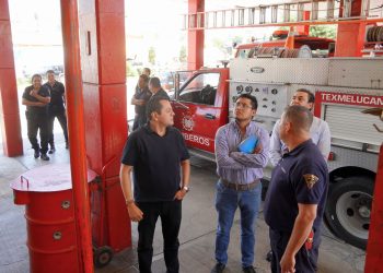 Juan Manuel Alonso impulsa la rehabilitación de la estación de bomberos de Texmelucan