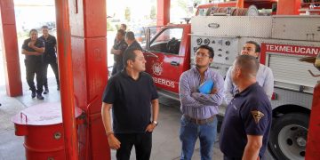 Juan Manuel Alonso impulsa la rehabilitación de la estación de bomberos de Texmelucan