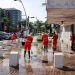 Limpian Avenida Juárez tras festejos por triunfo de México