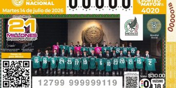 Lotería Nacional lanza cachito conmemorativo de la Selección Mexicana