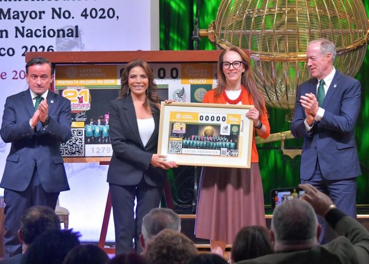 Lanza Lotería Nacional billete conmemorativo dedicado a la Selección Nacional de Futbol México 2026