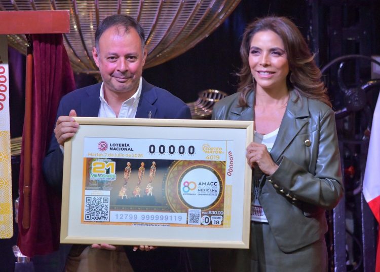Lotería Nacional rinde homenaje a la Academia Mexicana de Artes y Ciencias Cinematográficas