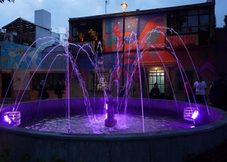 Rehabilitan fuente del Parque de Xanenetla