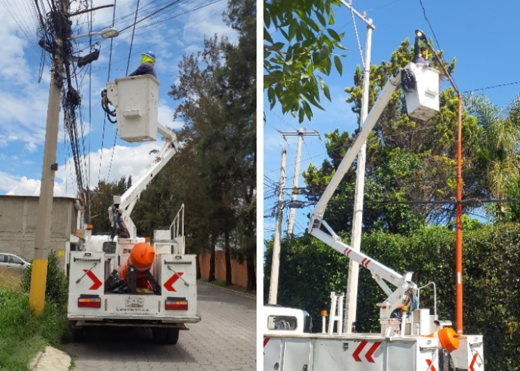 Refuerzan alumbrado y servicios públicos en San Pedro Cholula