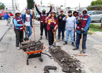 Tonantzin Fernández impulsa el programa de bacheo más amplio en la historia de  Cholula
