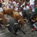 Peligroso y rápido cuarto encierro de los Sanfermines