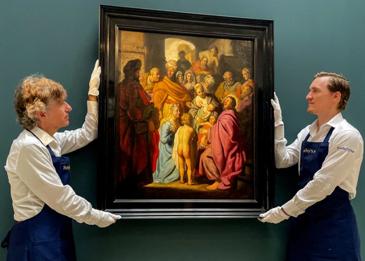 Obra atribuida a Rembrandt se vende en 9.3 millones de euros
