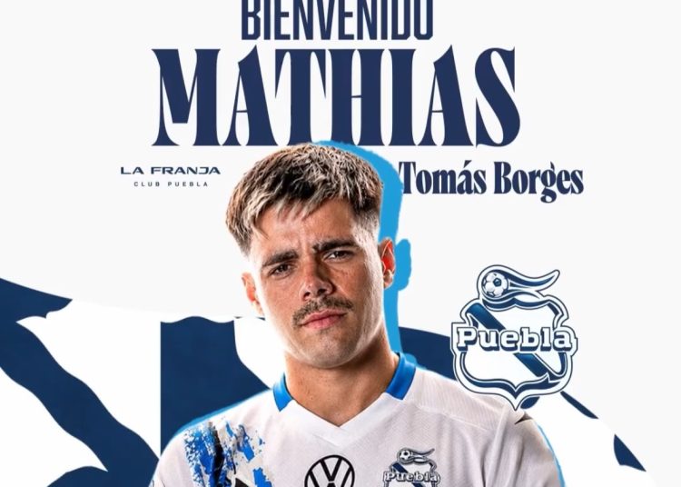Mathías Tomás Borges es nuevo refuerzo del Club Puebla