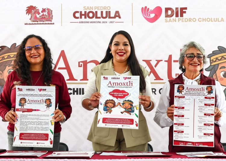 San Pedro Cholula fortalece apoyo educativo con Amoxtli 2026