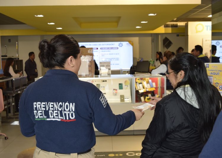 Refuerza Gobierno de Tonantzin Fernández acciones de prevención de la extorsión en el sector comercial