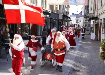 Santa Claus en Dinamarca en julio