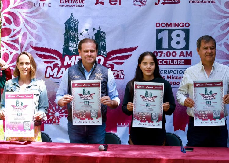 Anuncia gobierno de Pepe Chedraui el Medio Maratón Puebla 21K 2026