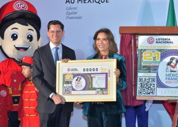 Lotería Nacional conmemora 200 años de relaciones México-Francia