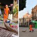 Limpian Zócalo y Av. Juárez tras partido México-Inglaterra