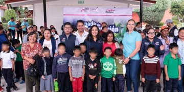 Lupita Cuautle impulsa reforestación en escuelas