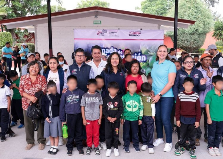 Lupita Cuautle impulsa reforestación en escuelas