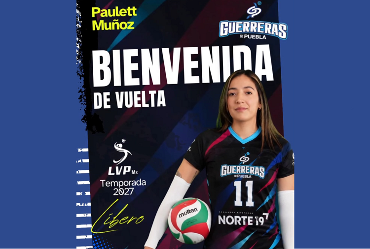 Pau Muñoz regresa a Guerreras de Puebla