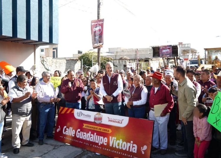 Pepe Chedraui inicia rehabilitación de calle Guadalupe Victoria en Xonacatepec
